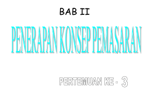 bab 2. penerapan konsep pemasaran