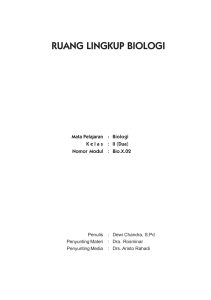 KSRuang Lingkup Biologi