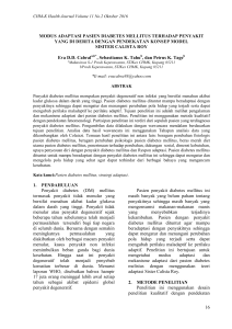 16 modus adaptasi pasien diabetes mellitus terhadap penyakit yang