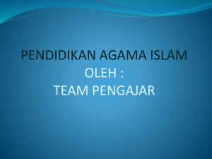 pendidikan agama islam team pengajar - E