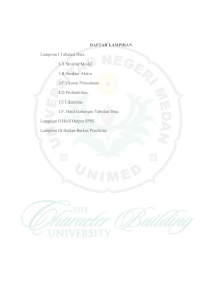 DAFTAR LAMPIRAN Lampiran I Tabulasi Data I.A Struktur Modal I.B