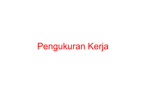 Pengukuran Kerja