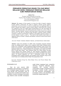 Faktor Jurnal Ilmiah Kependidikan Vol. II No. 1 Mare - e