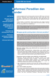 Practice Note 4 - Justice Reform and Gender