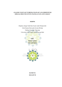 ANALISIS VEGETASI TUMBUHAN BAWAH YANG BERPOTENSI