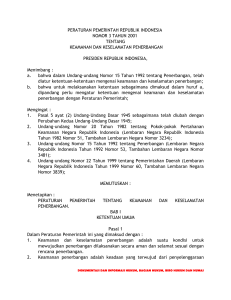 peraturan pemerintah republik indonesia (pp)