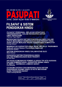 Jurnal Pasupati Vol. 3 No. 1 - STAH Dharma Nusantara Jakarta