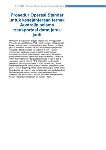 Prosedur Operasi Standar untuk kesejahteraan ternak Australia