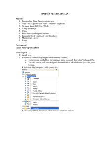 1. Pengenalan Java - E