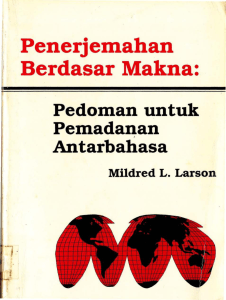 , Penerjemahan . Berdasar Makna: