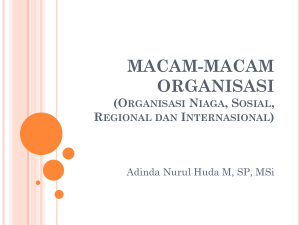 MACAM-MACAM ORGANISASI - Official Site of ADINDA NURUL
