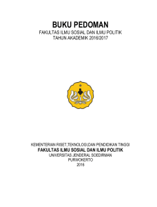 buku pedoman - FISIP Unsoed - Universitas Jenderal Soedirman