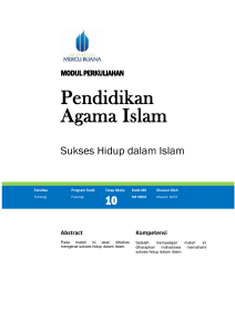 Modul Pendidikan Agama Islam [TM10]