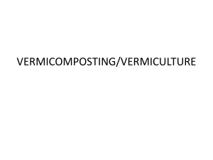 vermicomposting/vermiculture