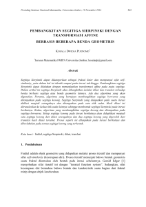 pembangkitan segitiga sierpinski dengan