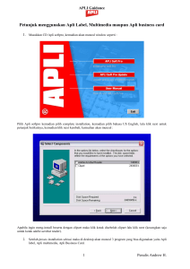 Petunjuk menggunakan Apli Label, Multimedia maupun Apli