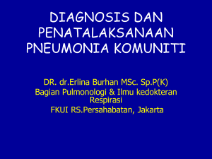 diagnosis dan penatalaksanaan pneumonia komuniti