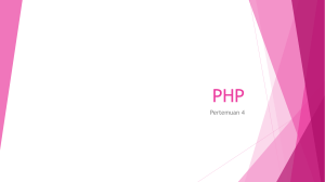 PHP - Kuliah FKIP UMM