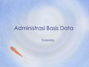 Administrasi Basis Data
