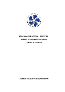 Rencana Strategis Pusat Komunikasi Publik 2010-2014