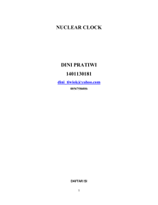 NUCLEAR CLOCK DINI PRATIWI 1401130181