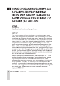 ihsg - UNDIP E-Journal - Universitas Diponegoro