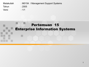 Enterprise Information System (Ent-IS)
