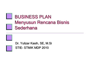 business plan fundamental - Simponi MDP