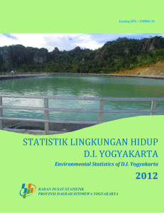 statistik lingkungan hidup di yogyakarta 2012