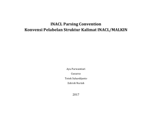 INACL Parsing Convention Konvensi Pelabelan Struktur Kalimat