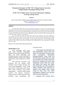 Penentuan Parameter AC/DC VSC (Voltage Source Converter