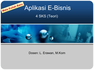 Aplikasi E-Bisnis 4 SKS (Teori)