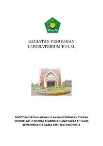 kegiatan pengujian laboratorium halal