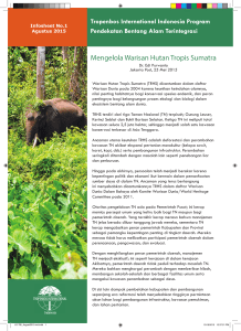 Mengelola Warisan Hutan Tropis Sumatra