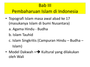 Bab III Ide Pembaharuan Islam di Indonesia