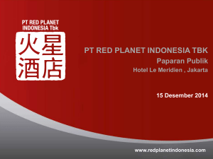 PT RED PLANET INDONESIA TBK