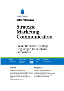 Strategic Marketing Communication [TM9].