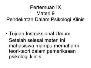 Materi 9 Pendekatan Psi Kli (Humanistik)