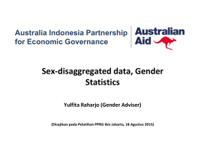 Sex-disaggregated data, Gender Statistics