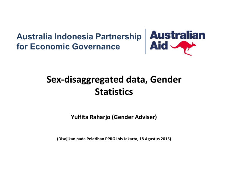 Sex Disaggregated Data Gender Statistics 