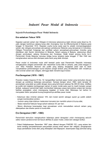 Industri Pasar Modal di Indonesia Document