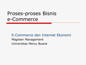 E-Commerce dan Internet Ekonomi