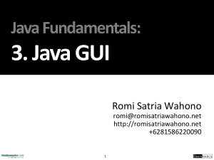 Java GUI - Romi Satria Wahono