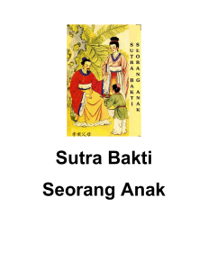 Sutra Bakti Seorang Anak