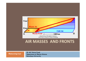 Air Masses And fronts