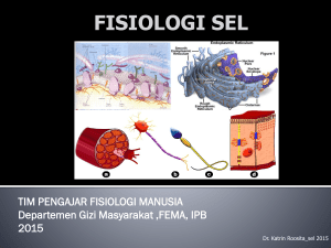 FISIOLOGI SEL