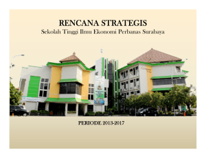 rencana strategis - STIE Perbanas Surabaya