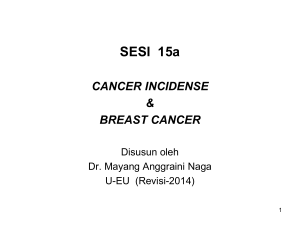 15. Cancer Incidense dan Breast Cancer, Nutritional Pathology
