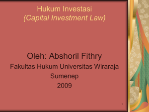 Capital Investment