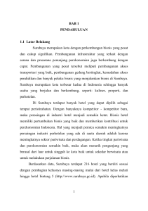 1 BAB 1 PENDAHULUAN 1.1 Latar Belakang Surabaya merupakan